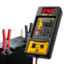 Digitální detektor relé s displejem pro 4PIN i 5PIN relé s měřením napětí autobaterie 11 V až 25 V a krokosvorkami 42 cm žluto-černý do auta 2