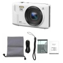 Digitální fotoaparát 5K 72 Mpx s 16x digitálním zoomem 2,8" LCD displej Wi-Fi přenos LED přisvětlení a webkamera na vlogy i cesty 1