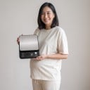 Digitální kuchyňská váha s LCD displejem, plně vodotěsná, 3 kg / 0,1 g, nerezová ocel, černá se stříbrnou, na pečení a vážení potravin 5