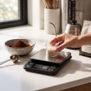 Digitální kuchyňská váha vodotěsná s LCD displejem 10 kg / 0,1 g, nerezová ocel, černo-stříbrná, na pečení a vážení potravin 7