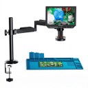 Digitální pájecí mikroskop 4K s displejem 10,1" zvětšením 2000x výstupem HDMI kruhovým světlem a černým ramenem na opravy elektroniky 4