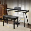 Digitální piano 88 kláves s kladívkovou mechanikou, elektrické piano plné velikosti se 3 pedály, stojanem a lavicí pro domácí hraní a výuku 3