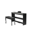 Digitální Piano SucceBuy 886 se Stoličkou Vážená Klaviatura 88 Kláves 200 Rytmů 200 Tónů Bluetooth MIDI Tři Pedály 1317x320x785 mm 1