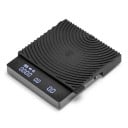 Digitální váha na espresso a kávu s časovačem, přesnost 0,1 g, nosnost 2 kg, LED displej, termoizolační podložka, černá, na pour over 1