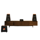 Digitální zesilovač 300W x 2, stereo třída D, 2.0/2.1 kanálový HiFi zvuk, čip TPA3255, RCA vstup, PRE OUT, černý, pro domácí ozvučení 3