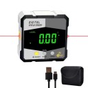 Digitálny laserový uholomer s magnetmi na štyroch stranách rozsahom 4 x 90° rozlíšením 0,05° a presnosťou 0,2° s nabíjaním USB-C 2