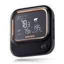 Digitalt kød- og grilltermometer med 4 sonder, Wi-Fi 2,4 GHz og Bluetooth, 2500 mAh batteri, rustfrie sonder, sort, til grill og ovn 1
