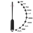 Dilateur en silicone 2 en 1 avec vibrateur, taille M, surface surélevée avec picots, 10 modes de vibration, chargement USB, pour une stimulation profonde, emballage discret 2