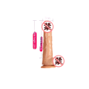 Dildo en silicone taille S avec forme réaliste, tête prononcée, testicules et ventouse solide pour une utilisation sans les mains, Emballage discret 3