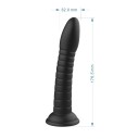 Dildo in gomma grande a forma di pene con ventosa impermeabile flessibile morbido design realistico facile manutenzione stoccaggio sicuro confezione discreta 2