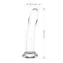 Dildo in gomma grande a forma di pene con ventosa impermeabile flessibile morbido design realistico facile manutenzione stoccaggio sicuro confezione discreta 3