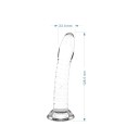 Dildo in gomma grande S a forma di pene con ventosa impermeabile flessibile morbido design realistico facile manutenzione stoccaggio sicuro confezione discreta 3