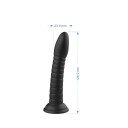 Dildo in gomma grande S a forma di pene con ventosa impermeabile flessibile morbido design realistico facile manutenzione stoccaggio sicuro confezione discreta 4