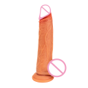 Dildo in silicone realistico 22 cm con ventosa e telecomando per un piacere intenso, materiale flessibile, confezione discreta 1