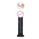 Dildo réaliste 16x3 cm avec veines prononcées et ventouse + manchon pour doigt avec picots pour plaisir vaginal et anal emballage discret 1
