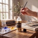 Diluitore per colori acrilici 100 ml Medium per migliorare la fluidità e la dispersione Impostazione della lucentezza e della trasparenza Su tela, legno o altre superfici 4