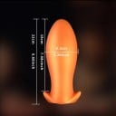 Dimensiunea plug anal lat din silicon. XXL pentru plăcere intensă, ambalarea discretă și întreținerea ușoară asigură confort maxim 5