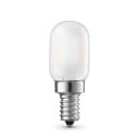 Dimmbar matt LED-lampa T22 E14 Rörform 1 W 220–240 V 55 x 22 mm Mjölkvit glas Varmvit 2700 K För lampor och armaturer 1