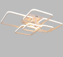 Dimmbare LED-Deckenleuchte in Form von 6 Quadraten 98 W 85-265 V Modernes Deckenlicht mit Steuerung 79 x 70 x 15 cm 2