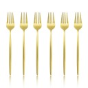 Dinner Forks 6 pcs 20.8 cm Stainless Steel Silver or Gold Modern Fork for Dinner Cutlery Tableware 1