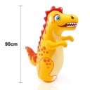 Dinosaurie de boxe gonflable pour enfants 90 cm Support en PVC stable avec base remplie d'eau et chambre à air supérieure Pour le plaisir 4