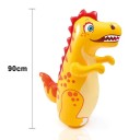 Dinosauro da boxe gonfiabile per bambini 90 cm Supporto in PVC stabile con base d'acqua e camera d'aria superiore Per divertimento 4