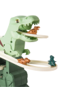 Dinosaurusten kiipeilyrata Muovinen kilparata 3 dinosaurushahmolla Interaktiivinen lelu lapsille liikkuvilla hahmoilla 2