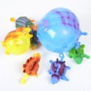 Dinossauro insuflável para crianças Brinquedo de borracha e balão em um Insuflado tem forma redonda Alça para segurar 11 x 6 cm Cor aleatória 2