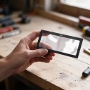 Dioptre Magnifying Glass for Welding Helmet 1.5 Dioptres Size 11 x 5.5 cm Thickness 3 mm Glass Black Frame For Precise Welding 2