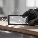 Dioptric Magnifier for Welding Helmet 3.5 Dioptres Size 11 x 5.5 cm Thickness 3 mm Glass Black Frame For Precise Welding 2