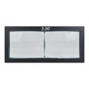 Dioptrische Lupe für Schweißhelme 3,5 Dioptrien Größe 11 x 5,5 cm Dicke 3 mm Glas Schwarzer Rahmen Für präzises Schweißen 1