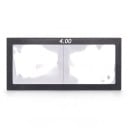 Dioptrische Lupe für Schweißhelme 4 Dioptrien Größe 11 x 5,5 cm Dicke 3 mm Glas Schwarzer Rahmen Für präzises Schweißen 1