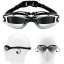 Dioptrische Schwimmbrille – 6,0 Dioptrien, Wasserbrille mit Ohrstöpseln, dioptrische Pool-Antibeschlagbrille 3