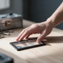Dioptryczna lupa do spawarki 3,5 dioptrii Rozmiar 11 x 5,5 cm Grubość 3 mm Szkło Czarna ramka Do precyzyjnego spawania 4