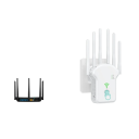 Διπλής ζώνης WiFi ρουτερ και ενισχυτής σήματος 5 GHz 1200 Mb/s ασύρματος επαναλήπτης με λειτουργία AP και ρουτερ λευκός για επέκταση κάλυψης οικιακού δικτύου 4