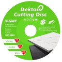 Disco de corte de diamante 100 mm Soldado Grosor 1 mm Agujero 20 mm Para amoladora angular Verde Corte de piedra sinterizada mármol y vidrio 1