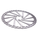 Disco de travão de 203 mm em aço inoxidável Disco hidráulico para bicicleta de 1,9 mm Bicicleta de montanha e de estrada Travões de disco de cabo 5
