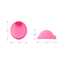 Disco mestruale 30 ml 6 x 5.3 x 2.5 cm coppetta mestruale in silicone strumento igienico per l'uso durante il ciclo mestruale con custodia 4