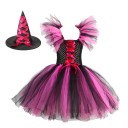 Disfraz de bruja para niña con sombrero Disfraz de Halloween Disfraz de bruja para niña Disfraz de carnaval 1