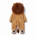 Disfraz de León Infantil Mono con Capucha con Melena y Orejas Patitas y Cola Poliéster Marrón Disfraz de Animales para Carnaval Halloween y Fiesta 11