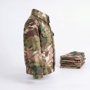 Disfraz de niño soldado Uniforme de camuflaje con gorra Binoculares Insignia y radio Silbato con brújula Poliéster Para carnaval 8