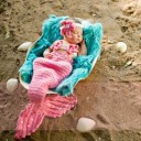Disfraz de sirena para sesión de fotos de niñas 2