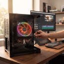 Disipador de CPU AMD original con ventilador RGB retroiluminado TDP hasta 95 W 4pin Tubos de calor de cobre Negro Para procesadores AMD Ryzen 3 5 7 y 5