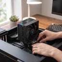 Disipador de CPU DeepCool AK500S Digital Pantalla Digital 5 Tubos Térmicos Ventilador de 120 mm PWM para Intel LGA1700 y AMD AM4 y AM5 3