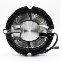 Disipador de procesador Adegrees para LGA 2011 X79 X99 y E5 TDP 110 W ventilador PWM de 120 mm con iluminación RGB Rodamiento hidráulico Blanco y negro 7