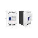 Disjoncteur solaire TOMZN MCCB 2P 250 A 43 x 165 x 80 mm protection contre les surcharges résistance jusqu'à 105 °C gestion sécurisée 3