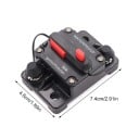 Disjunctoare rezistente la apă 30 A resetabil 7,4 x 4,9 x 4,4 cm Reset manual Pentru audio auto și barcă protecția circuitului 1