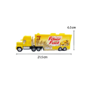 Disney Pixar Cars 2 3 Mack Hauler i Brush Curber Set Metalowe samochody Zabawki dla dzieci Ciężarówka Samochód wyścigowy Postacie z filmu animowanego 3