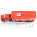 Disney Pixar Cars 2 3 Mack Hauler i Todd Marcus Race Car i Truck Set Zabawki dla dzieci Figurka samochodu Wujek Mack i Todd Marcus 4