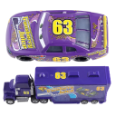 Disney Pixar Cars 2 3, Set mit Mack Hauler und Lee Revkins, Metallspielzeugauto, Onkel Hauler, Filmspielzeug, Kinderspielzeugauto, Sammlersammlung 2